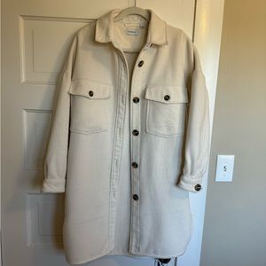 Cream Shacket Mid Length